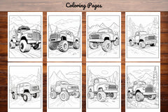 120 Monster Truck Coloring Pages - CraftNest - Digital Crafting and Art
