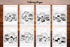 120 Monster Truck Coloring Pages - CraftNest - Digital Crafting and Art
