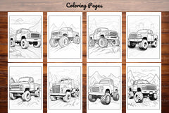 120 Monster Truck Coloring Pages - CraftNest - Digital Crafting and Art