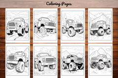 120 Monster Truck Coloring Pages - CraftNest - Digital Crafting and Art