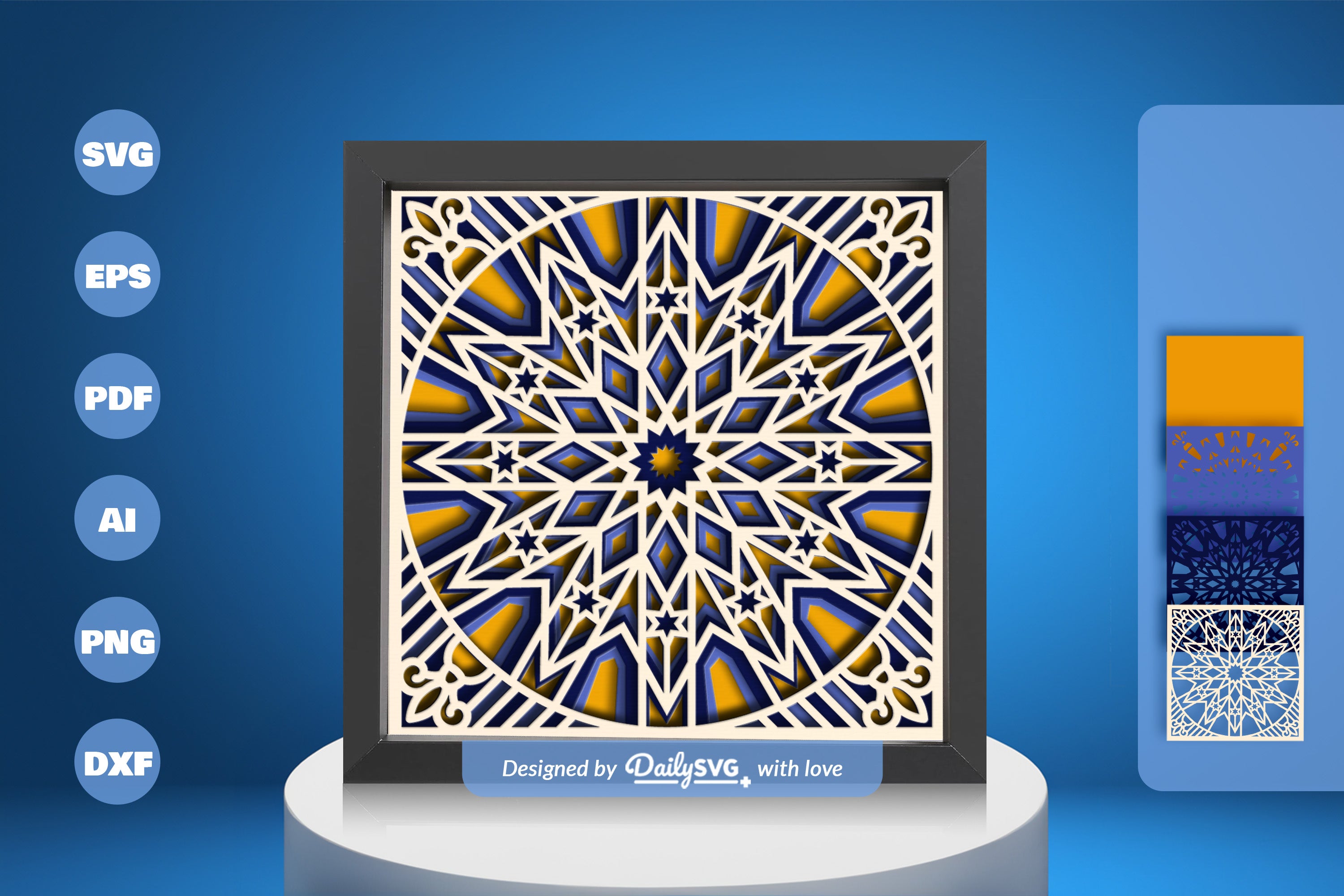 Moroccan Mandala Papercut SVG Bundle