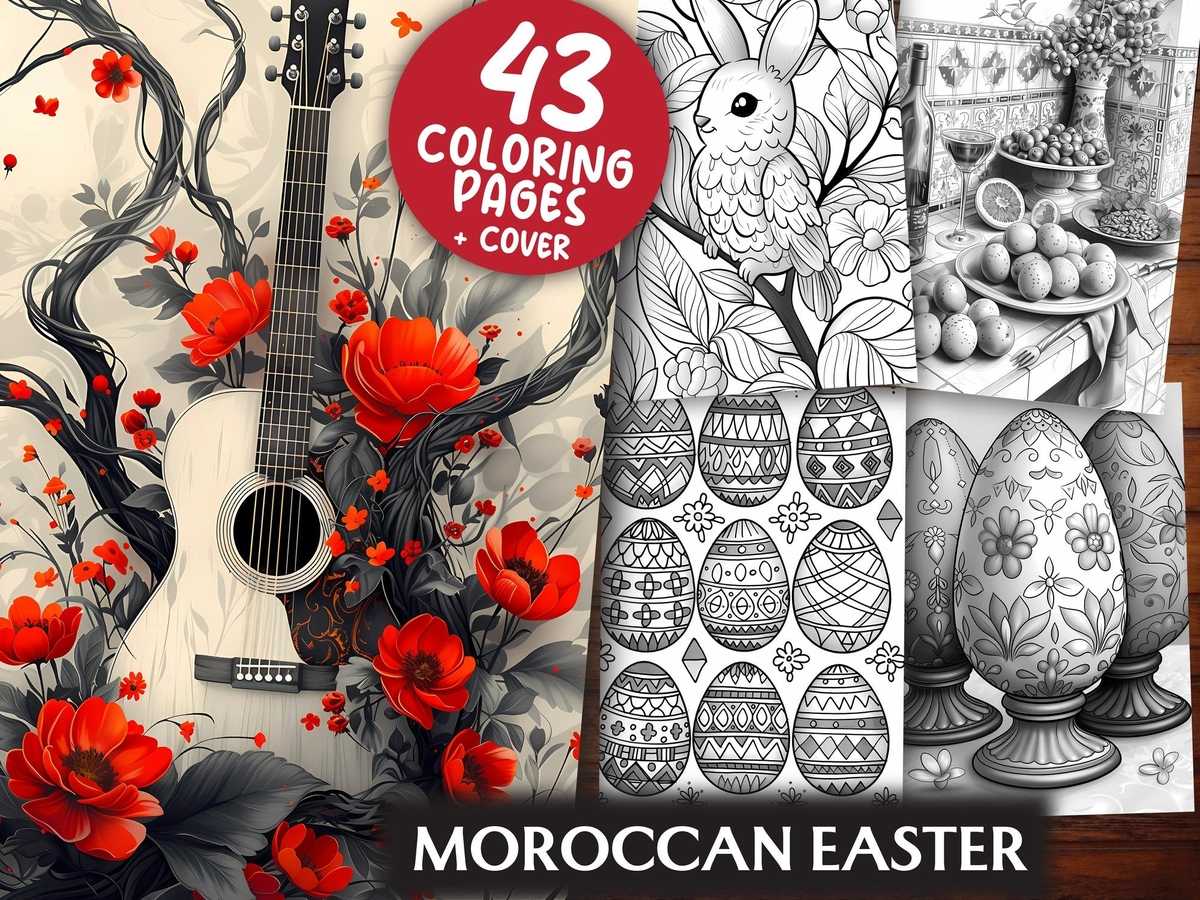 Moroccan Easter Coloring Books - CraftNest