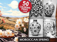 Moroccan Spring Coloring Books - CraftNest