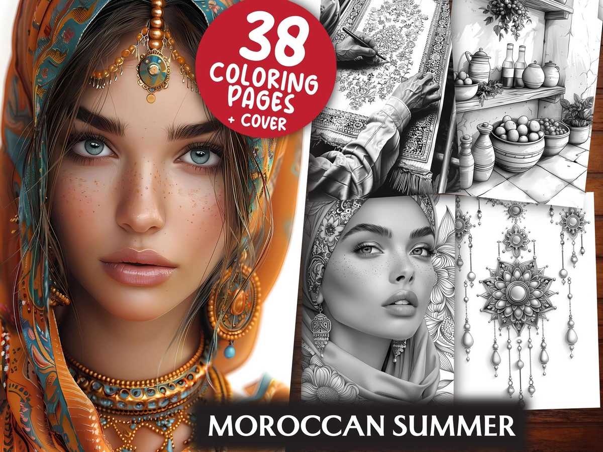 Moroccan Summer Coloring Books - CraftNest - Digital Crafting and Art