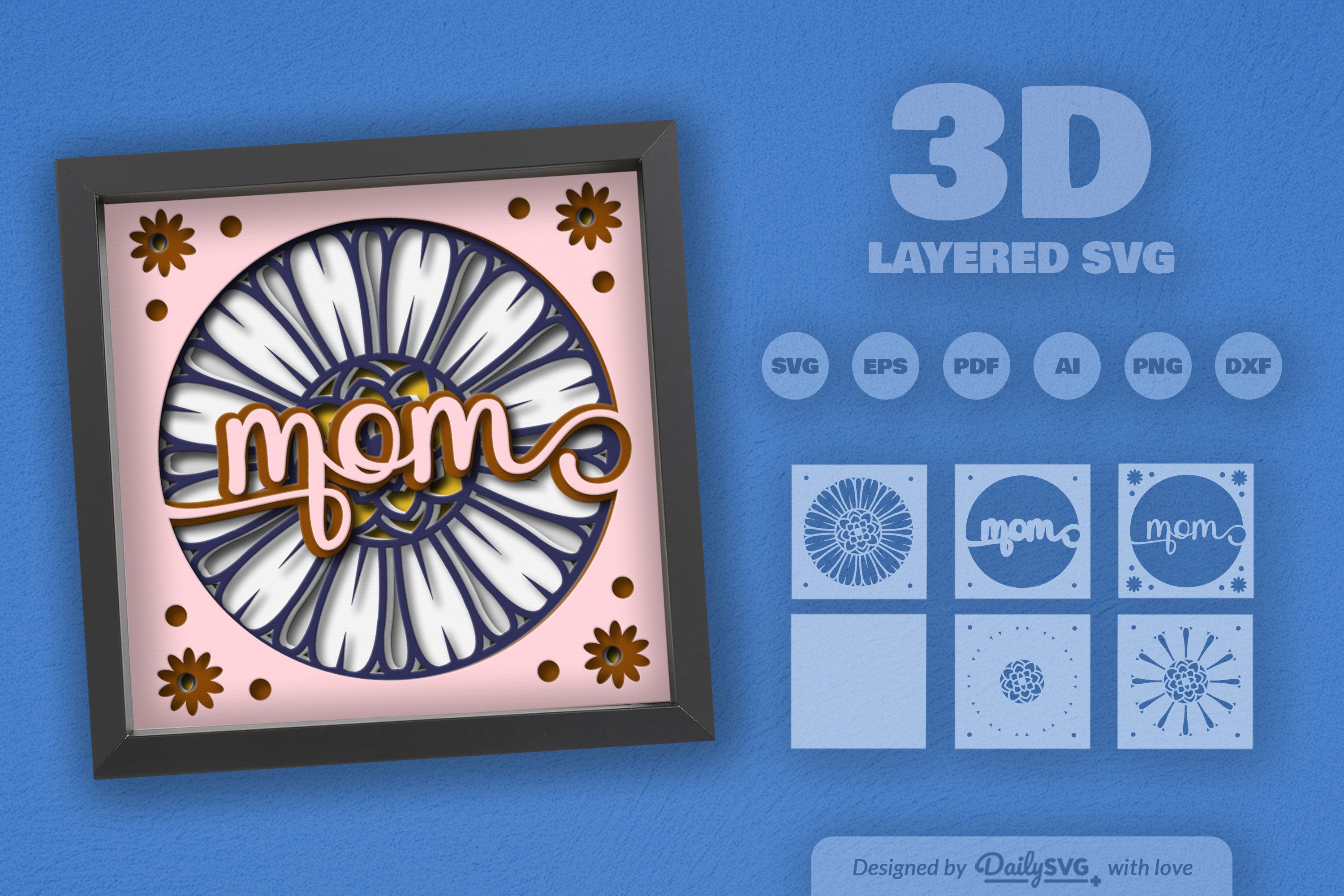 Mother's Day Papercut SVG Bundle