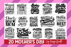 Mother's Day SVG Bundle 4 - CraftNest - Digital Crafting and Art
