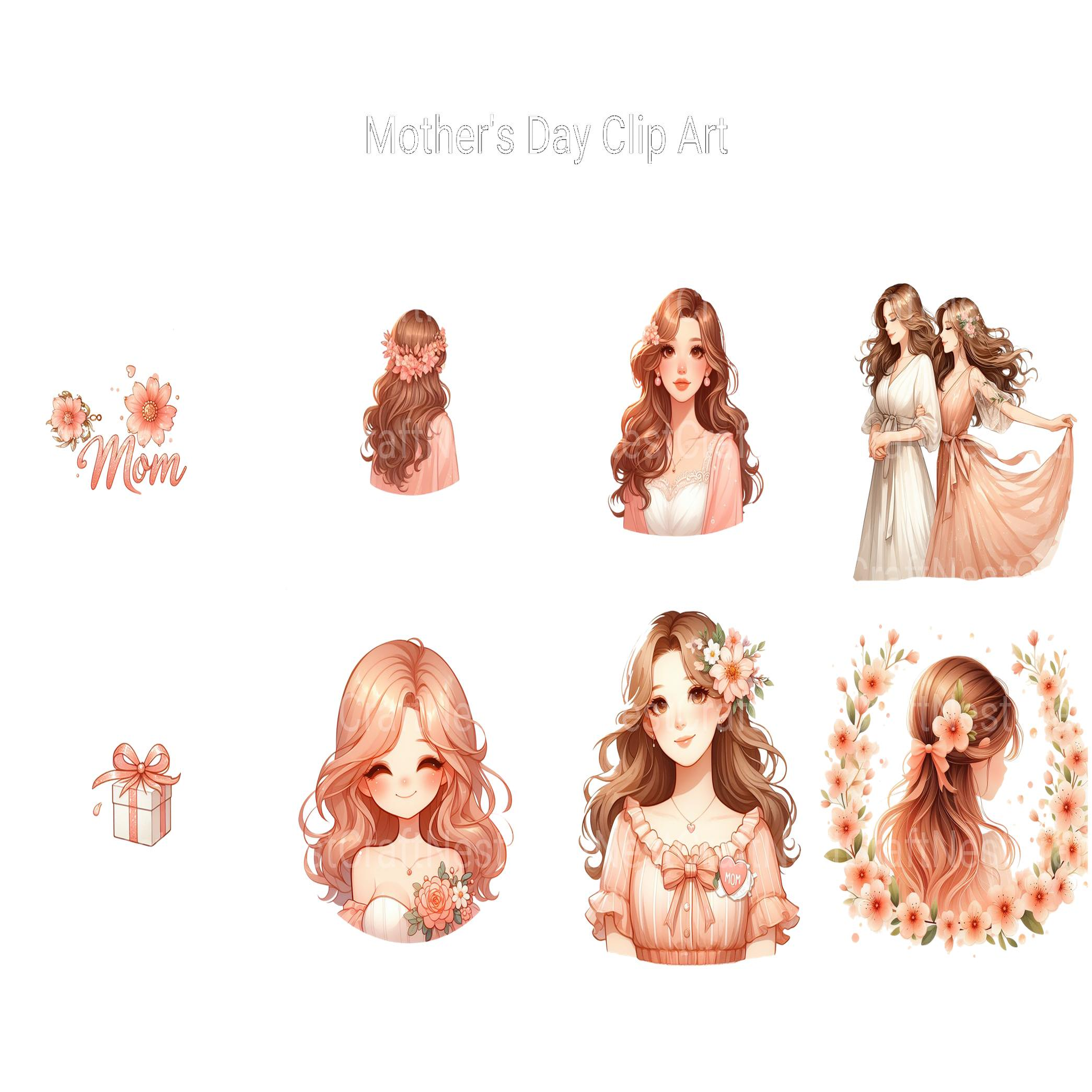 Mothers' Day Clipart - CraftNest - Digital Crafting and Art