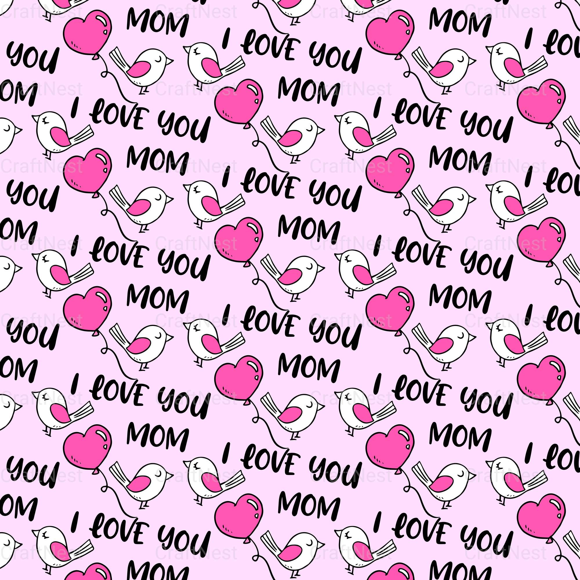 Mother's Day Sublimation Digital Paper - CraftNest - Digital Crafting and Art