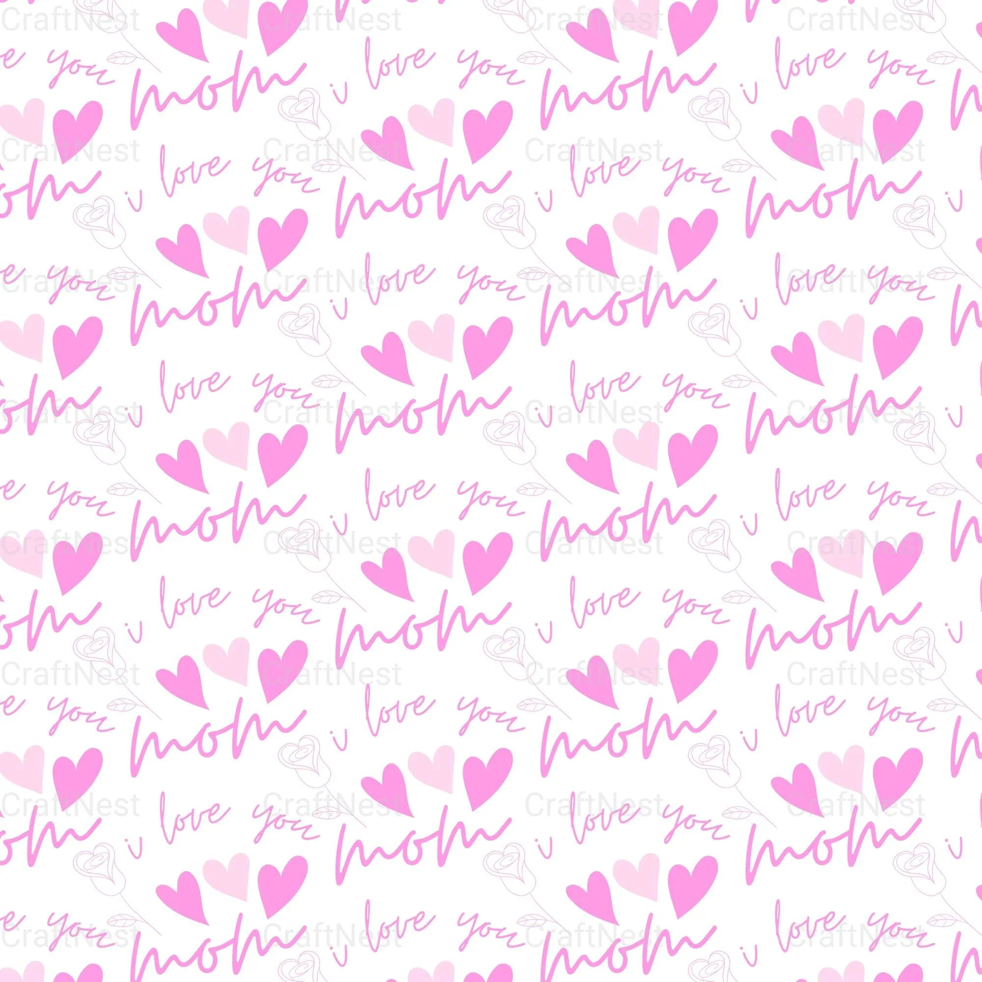 Mother's Day Sublimation Digital Paper - CraftNest - Digital Crafting and Art