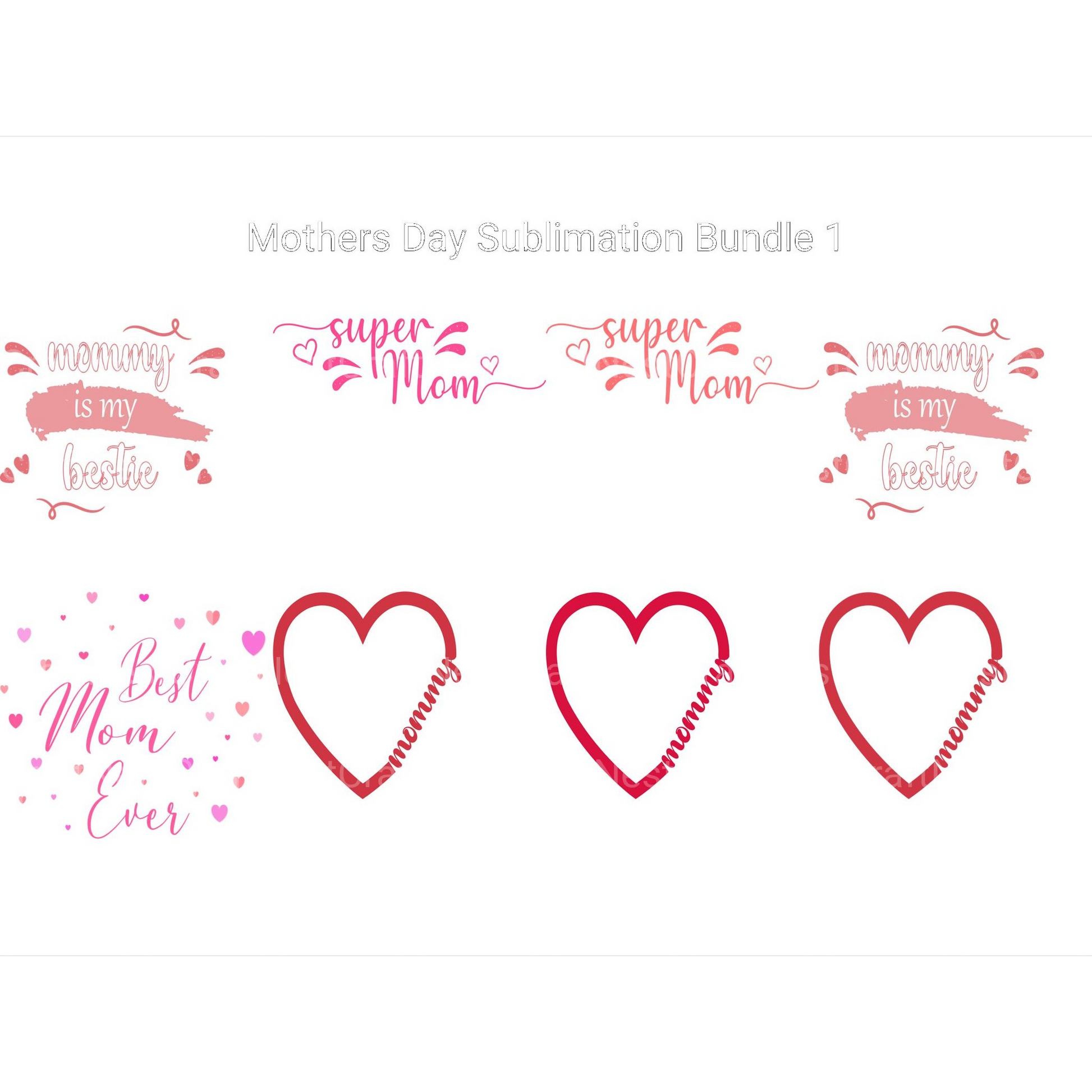 Mother's Day SVG Bundle 1 - CraftNest - Digital Crafting and Art