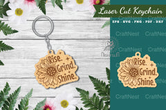 Motivational Laser Cut Keychain Design Bundle - CraftNest - Digital Crafting and Art