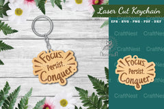 Motivational Laser Cut Keychain Bundle - CraftNest - Digital Crafting and Art