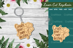 Motivational Laser Cut Keychain Bundle - CraftNest - Digital Crafting and Art