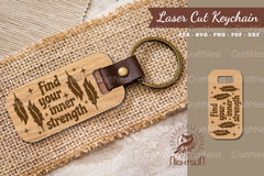 Motivational Quotes Laser Cut Keychain Bundle - CraftNest - Digital Crafting and Art