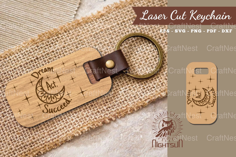 Motivational Quotes Laser Cut Keychain Bundle - CraftNest - Digital Crafting and Art