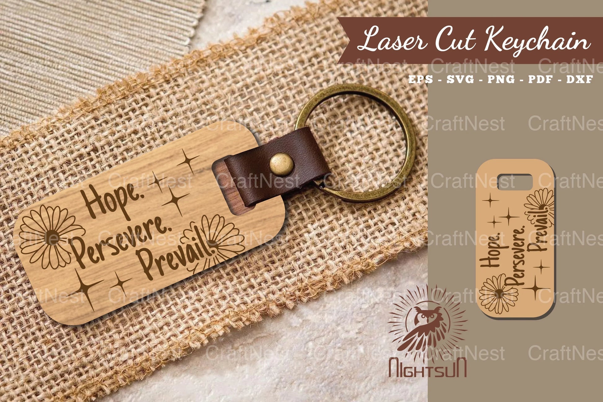 Motivational Quotes Laser Cut Keychain Bundle - CraftNest - Digital Crafting and Art