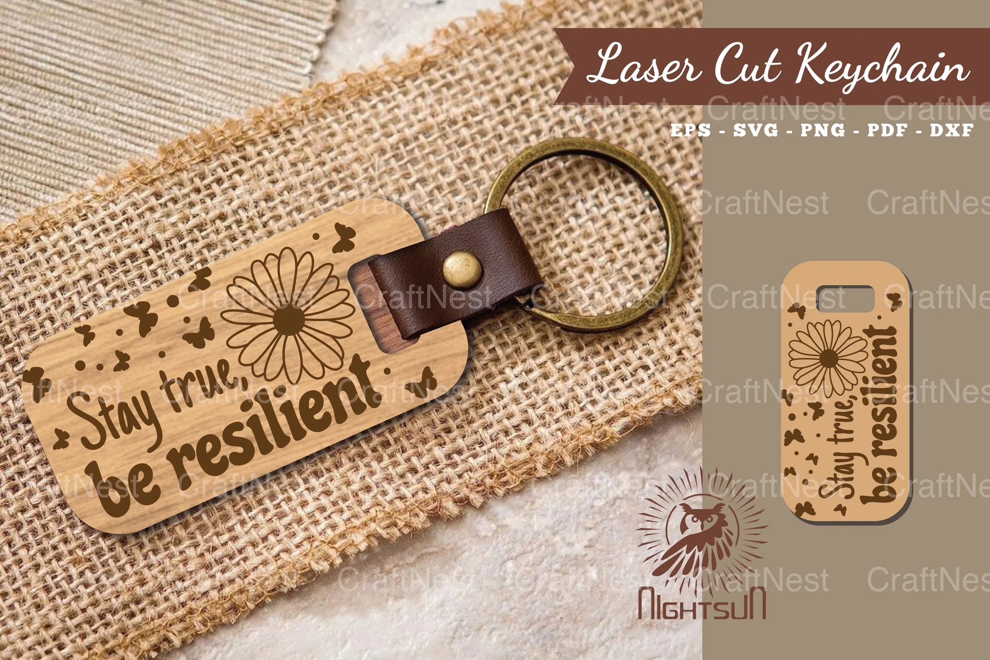 Motivational Quotes Laser Cut Keychain Bundle - CraftNest - Digital Crafting and Art