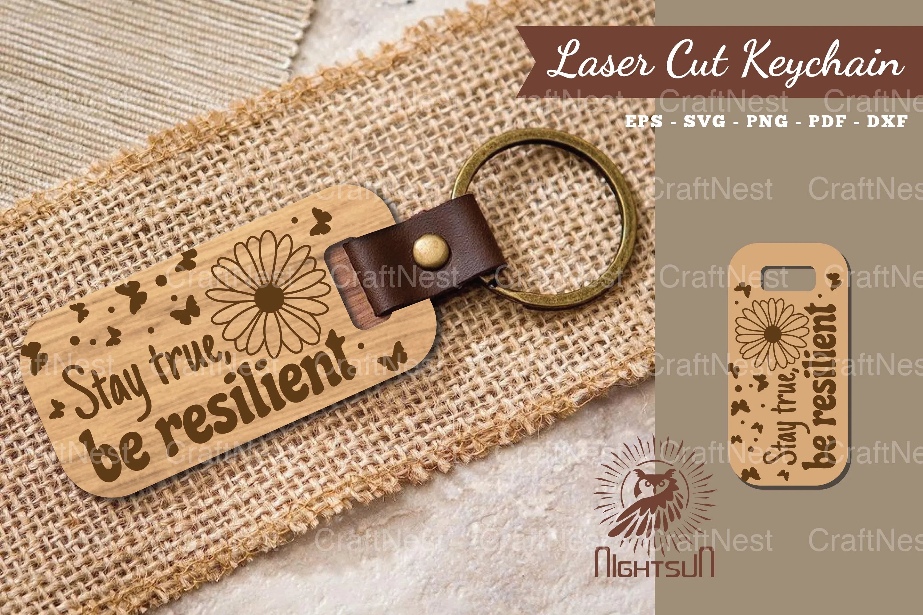 Motivational Quotes Laser Cut Keychain Bundle - CraftNest - Digital Crafting and Art