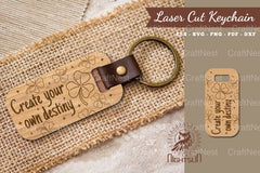 Motivational Quotes Laser Cut Keychain Bundle - CraftNest - Digital Crafting and Art