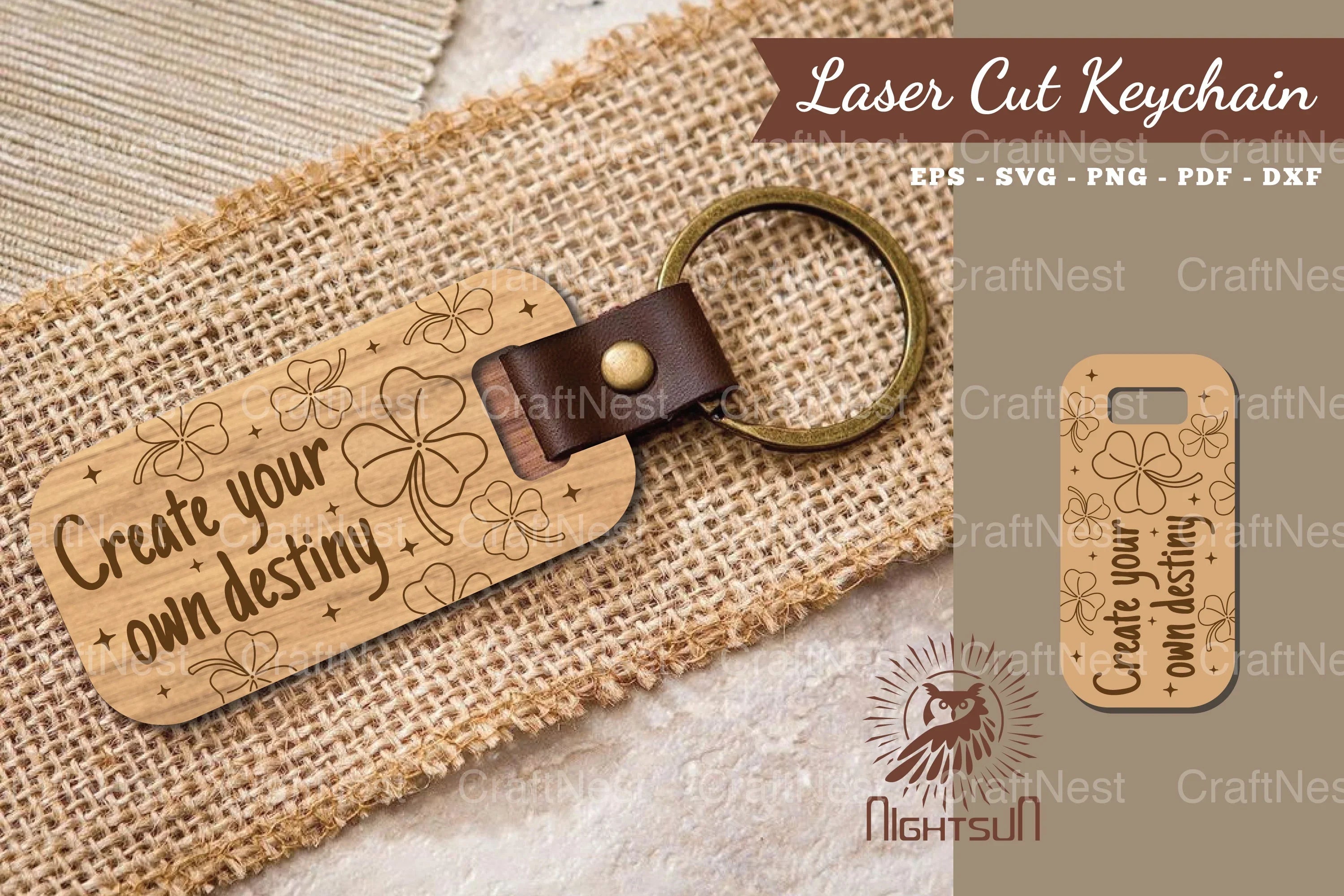 Motivational Quotes Laser Cut Keychain Bundle - CraftNest - Digital Crafting and Art