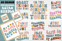Motivational Retro Bundle - CraftNest - Digital Crafting and Art