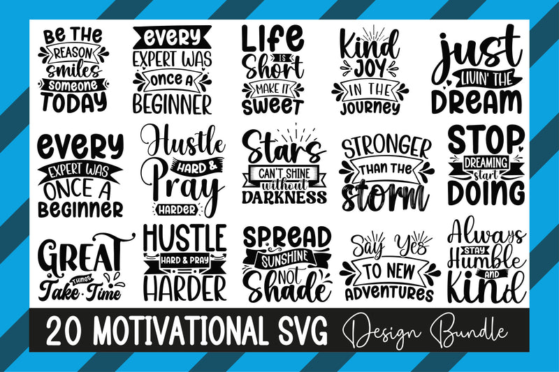 Motivational SVG Bundle 3 - CraftNest - Digital Crafting and Art