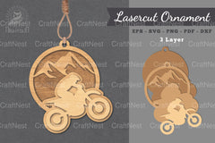Motocross Laser Cut Ornament Clipart Bundle - CraftNest - Digital Crafting and Art