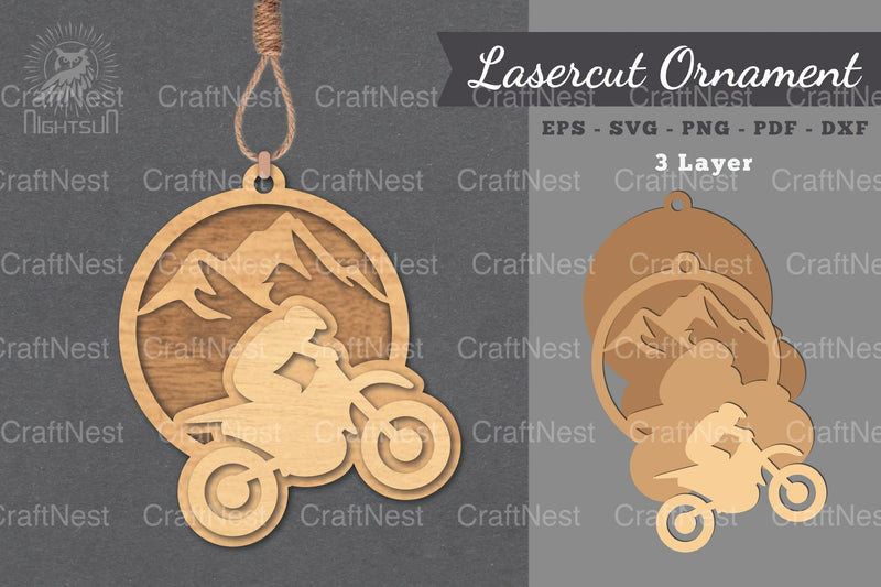 Motocross Laser Cut Ornament Clipart Bundle - CraftNest - Digital Crafting and Art