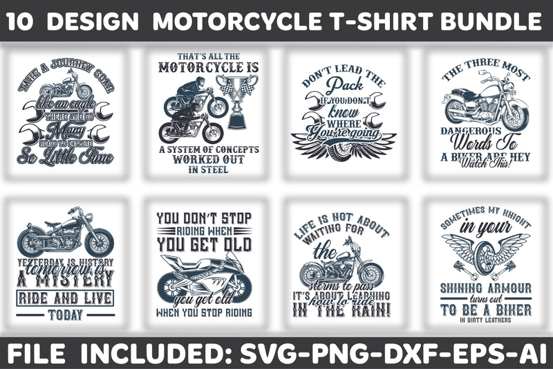 Bike T-Shirt Bundle 9 - CraftNest - Digital Crafting and Art