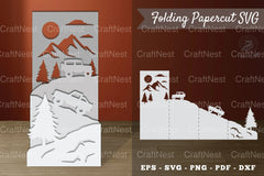 Mountain Car Folding Papercut Clipart Bundle - CraftNest - Digital Crafting and Art