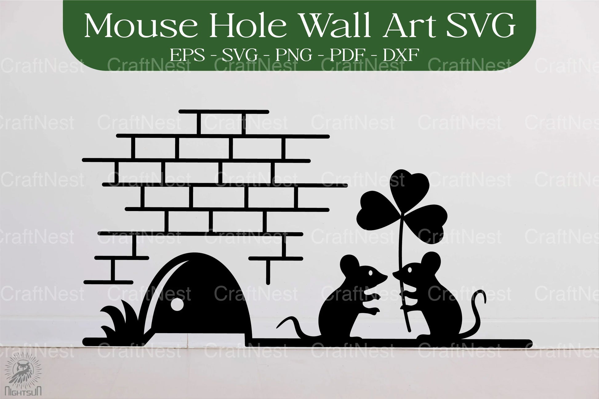St. Patrick's Day Mouse Hole SVG Bundle - CraftNest - Digital Crafting and Art
