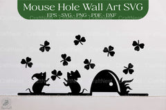 St. Patrick's Day Mouse Hole SVG Bundle - CraftNest - Digital Crafting and Art