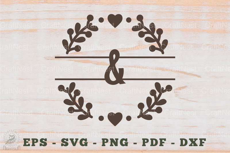 Mr and Mrs Split Monogram SVG Bundle - CraftNest - Digital Crafting and Art