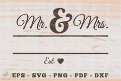 Mr and Mrs Split Monogram SVG Bundle - CraftNest - Digital Crafting and Art