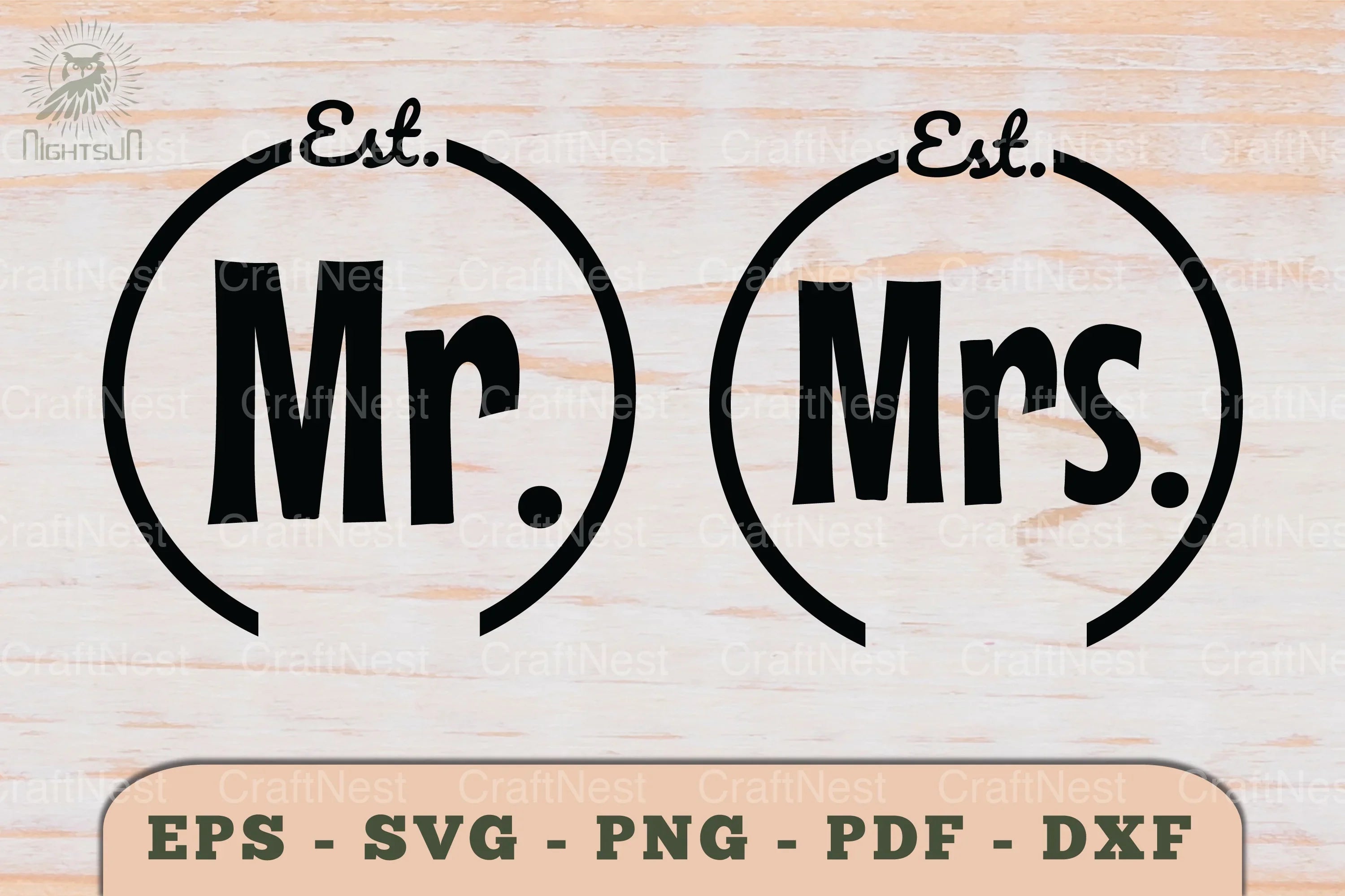 Mr and Mrs Love Couple SVG Bundle - CraftNest - Digital Crafting and Art