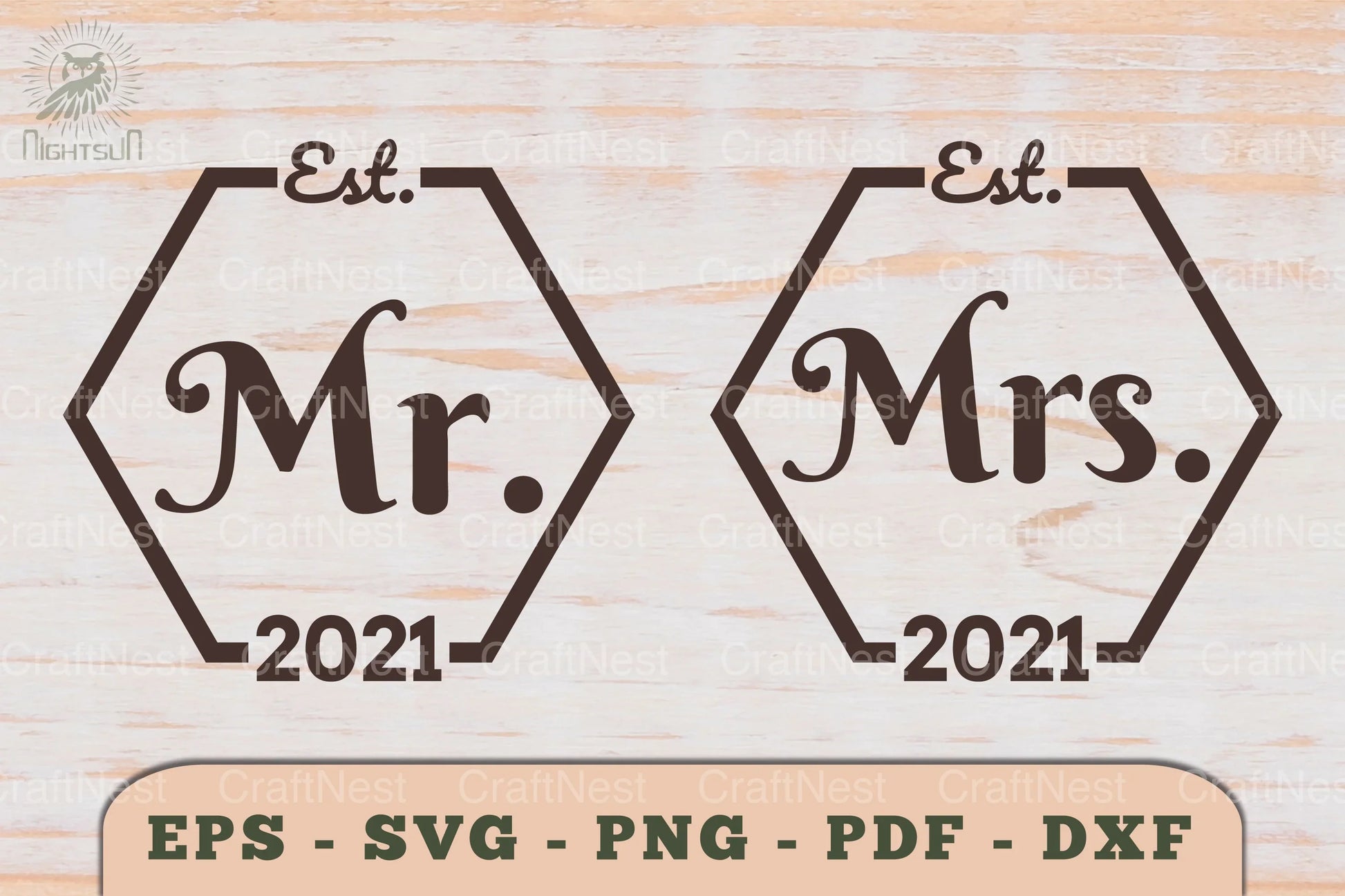 Mr and Mrs Love Couple SVG Bundle - CraftNest - Digital Crafting and Art