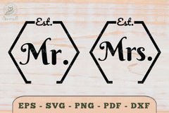 Mr and Mrs Love Couple SVG Bundle - CraftNest - Digital Crafting and Art