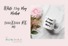 Floral Coffee Mug Mockup Design
