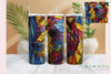 Purple Bear Stained Glass Tumbler Wrap