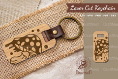 Mushroom Laser Cut Keychain Design Bundle - CraftNest - Digital Crafting and Art