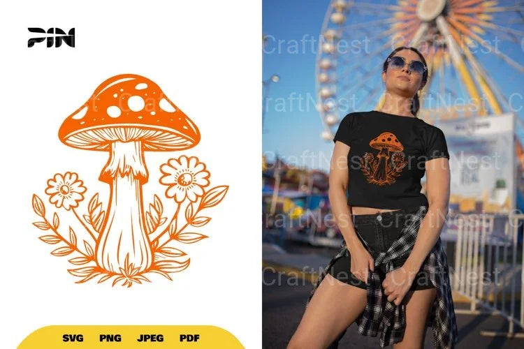 Mushroom Nature SVG Bundle - CraftNest - Digital Crafting and Art