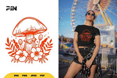 Mushroom Nature SVG Bundle - CraftNest - Digital Crafting and Art