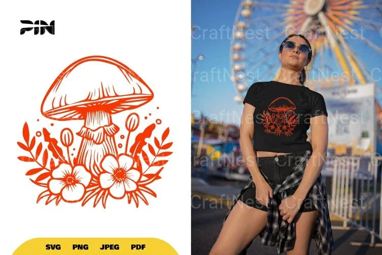 Mushroom Nature SVG Bundle - CraftNest - Digital Crafting and Art