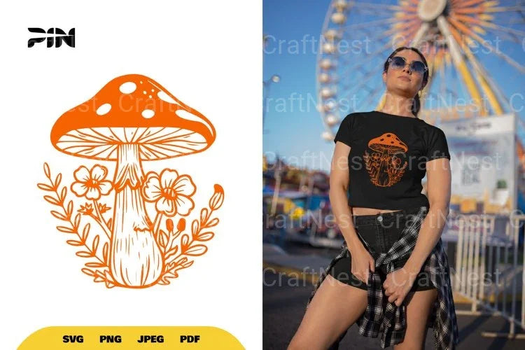 Mushroom Nature SVG Bundle - CraftNest - Digital Crafting and Art