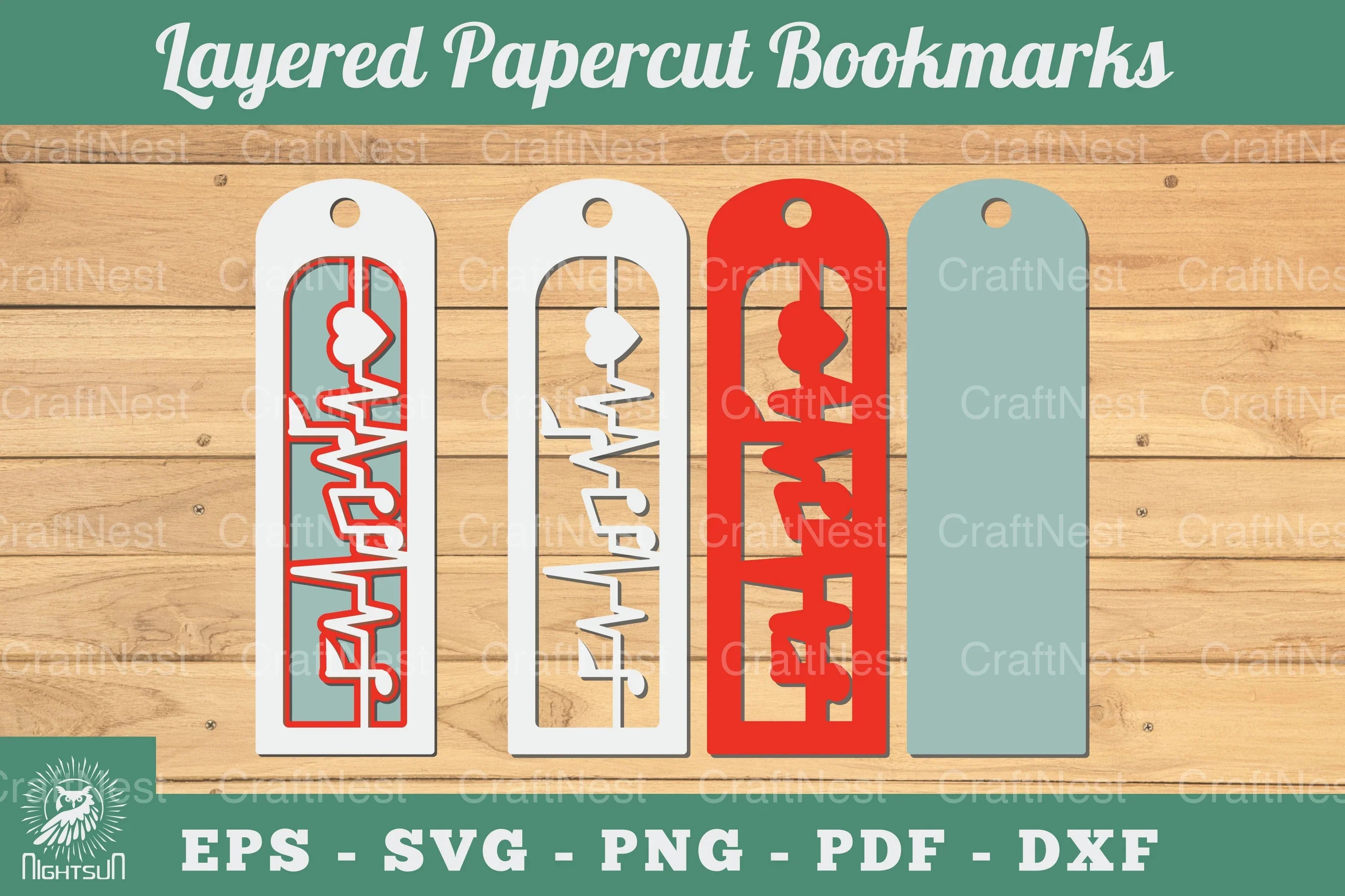 Music 3D Papercut Bookmarks Clipart Bundle - CraftNest - Digital Crafting and Art