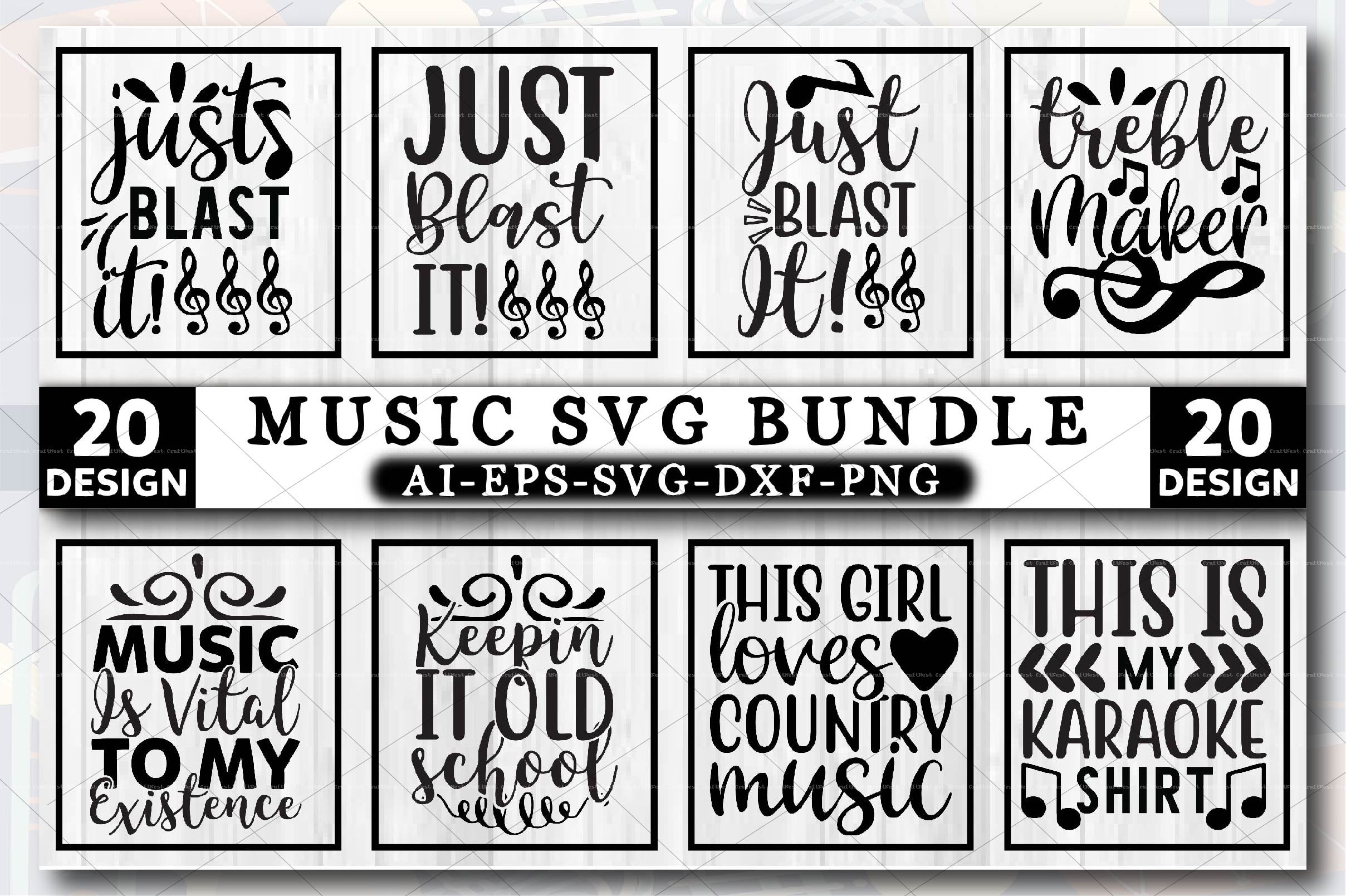 Music Design SVG Bundle