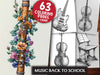 Music Back To School Coloring Books