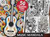 Music Mandala Coloring Books