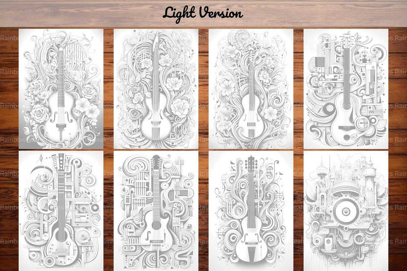 Music Mandala Coloring Books - CraftNest