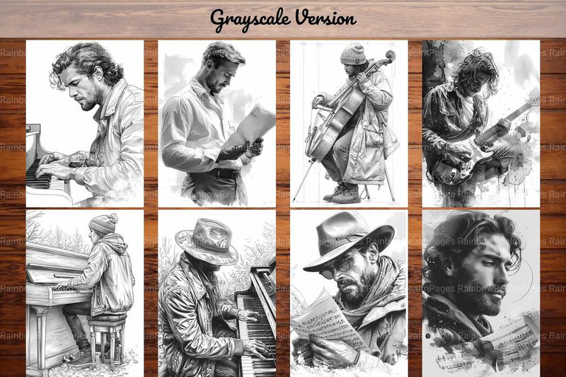 Musician Coloring Books - CraftNest - Digital Crafting and Art